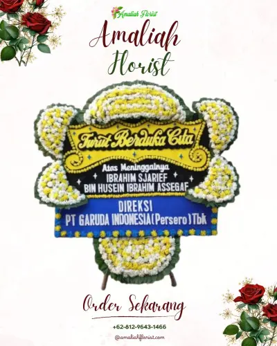 Papan Bunga Duka di Gubeng